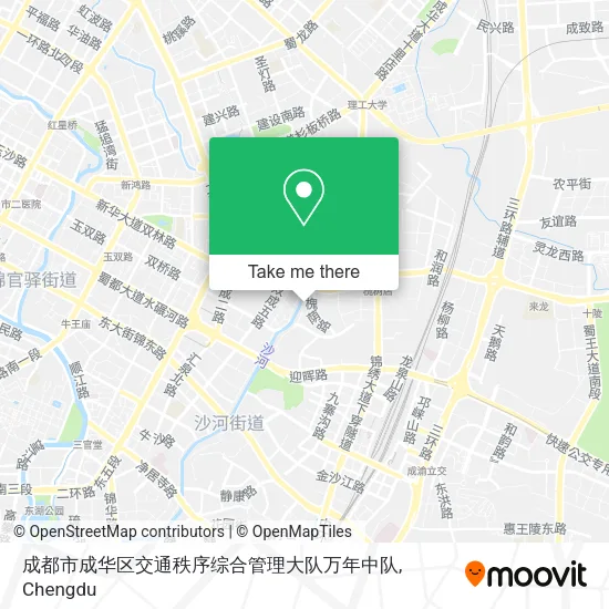 成都市成华区交通秩序综合管理大队万年中队 map