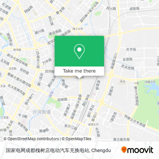 国家电网成都槐树店电动汽车充换电站 map