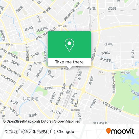 红旗超市(华天阳光便利店) map
