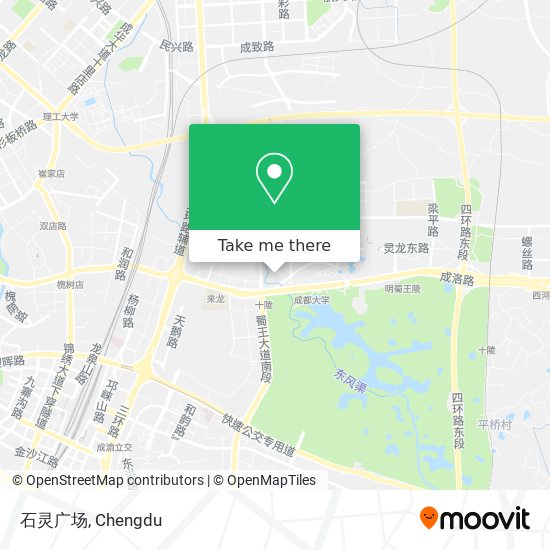石灵广场 map