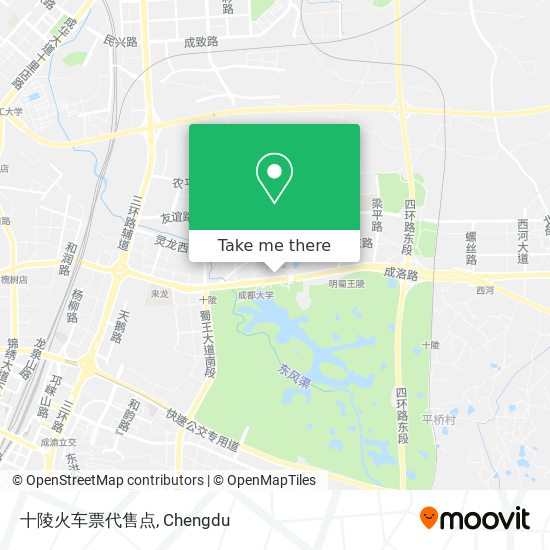 十陵火车票代售点 map