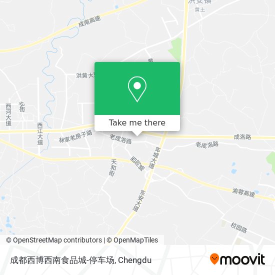 成都西博西南食品城-停车场 map