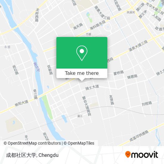 成都社区大学 map