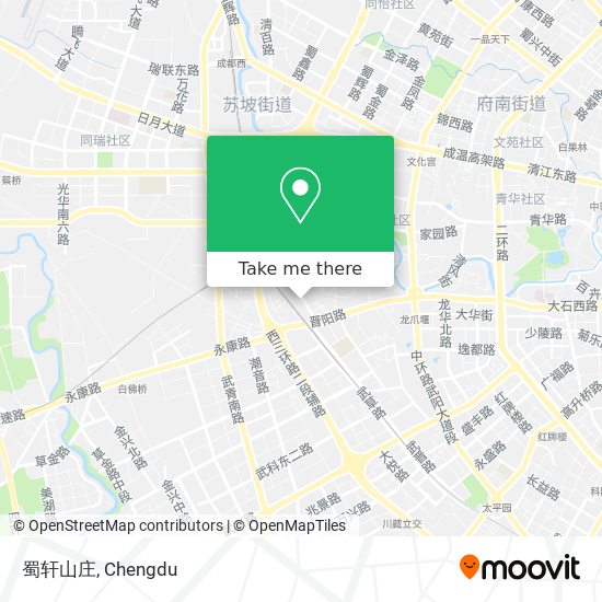 蜀轩山庄 map