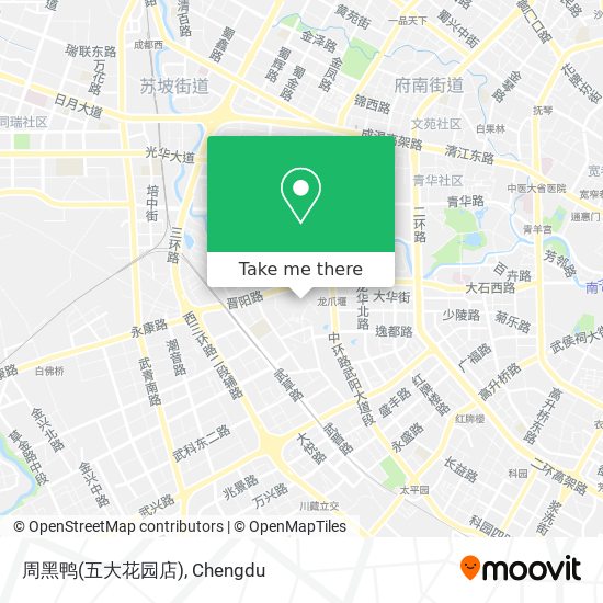 周黑鸭(五大花园店) map
