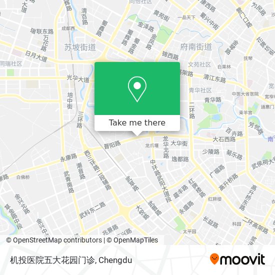 机投医院五大花园门诊 map