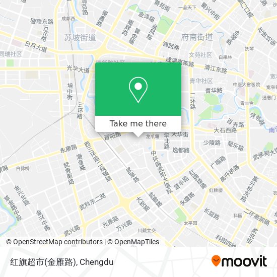 红旗超市(金雁路) map