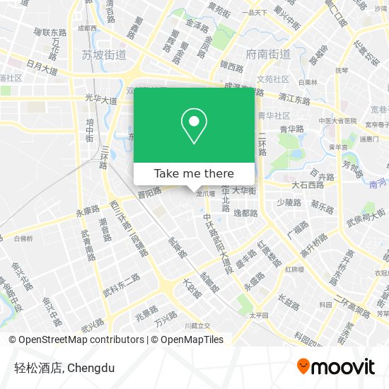 轻松酒店 map