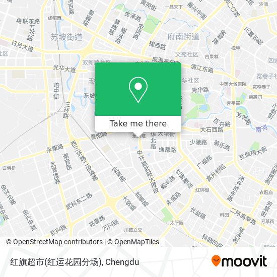红旗超市(红运花园分场) map