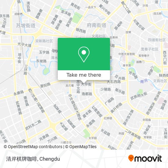 清岸棋牌咖啡 map