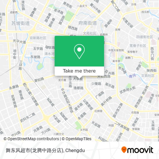 舞东风超市(龙腾中路分店) map