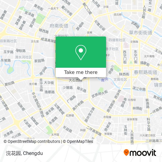 浣花园 map