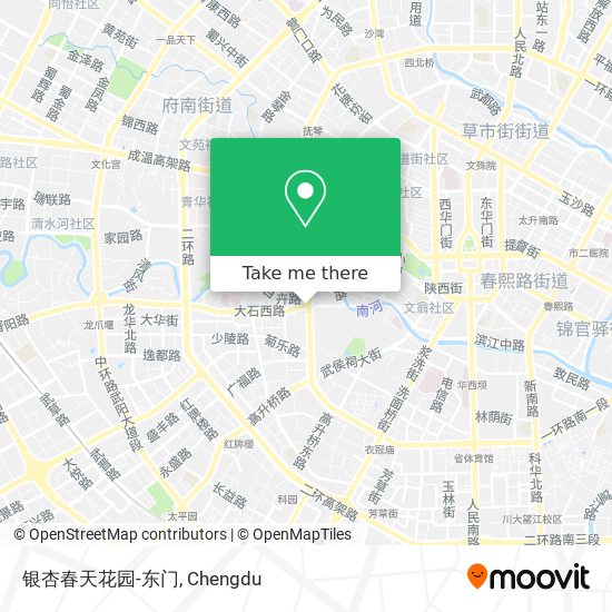 银杏春天花园-东门 map