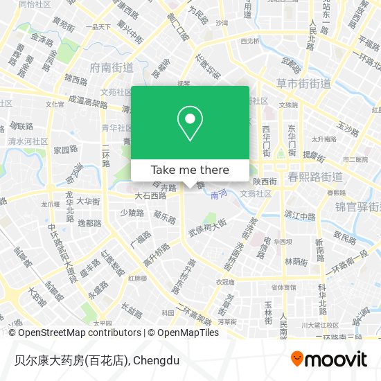 贝尔康大药房(百花店) map