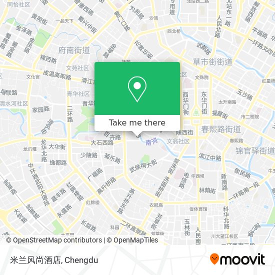 米兰风尚酒店 map