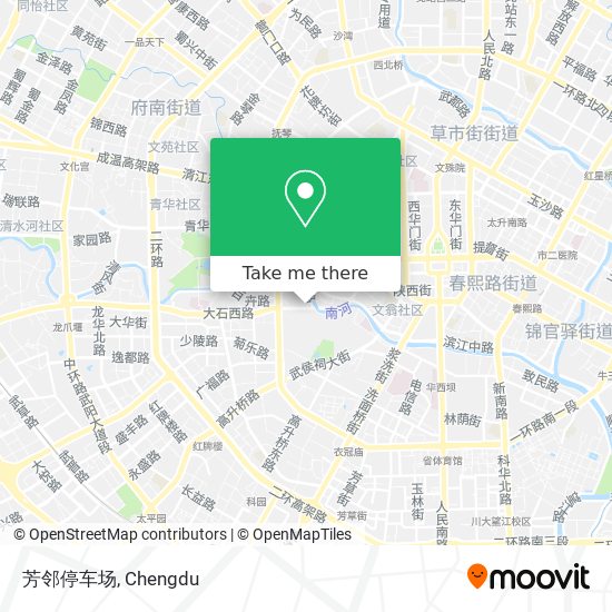 芳邻停车场 map