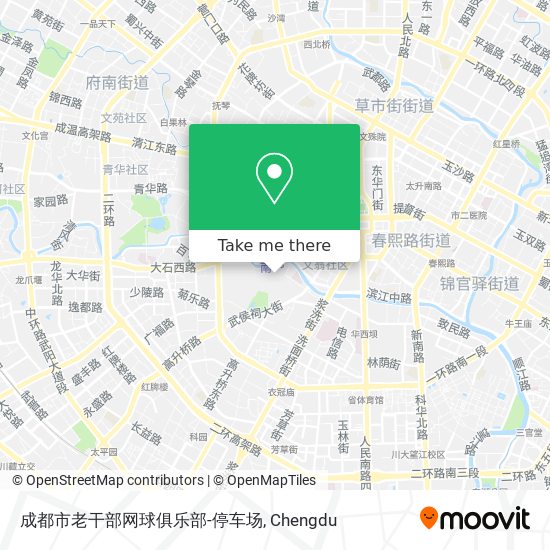 成都市老干部网球俱乐部-停车场 map
