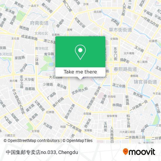 中国集邮专卖店no.033 map