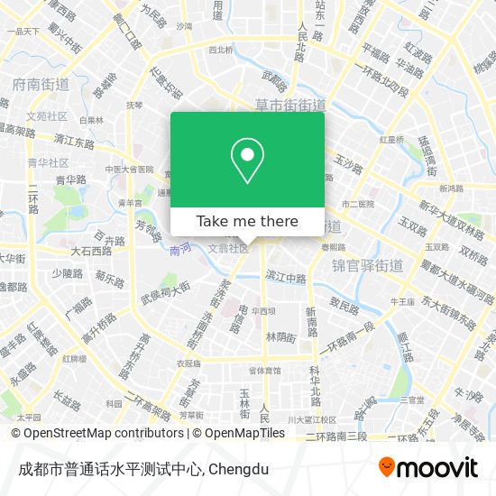 成都市普通话水平测试中心 map