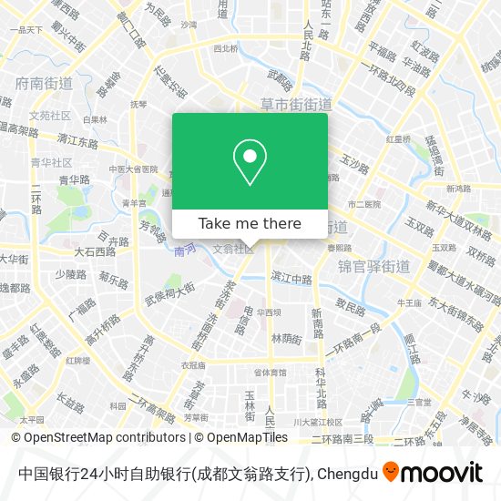 中国银行24小时自助银行(成都文翁路支行) map
