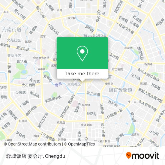 蓉城饭店 宴会厅 map