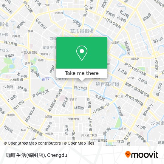 咖啡生活(锦图店) map