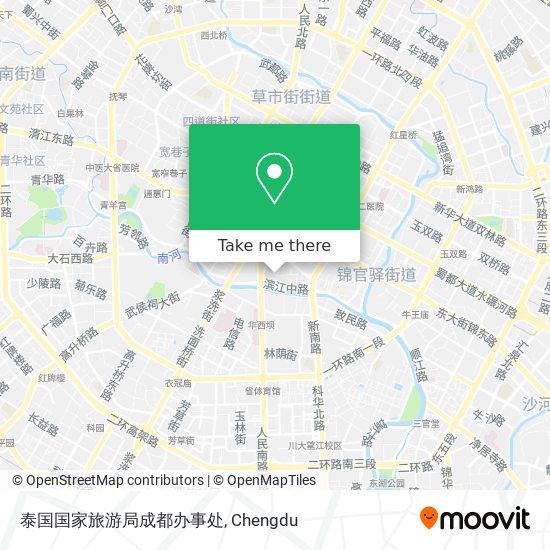 泰国国家旅游局成都办事处 map