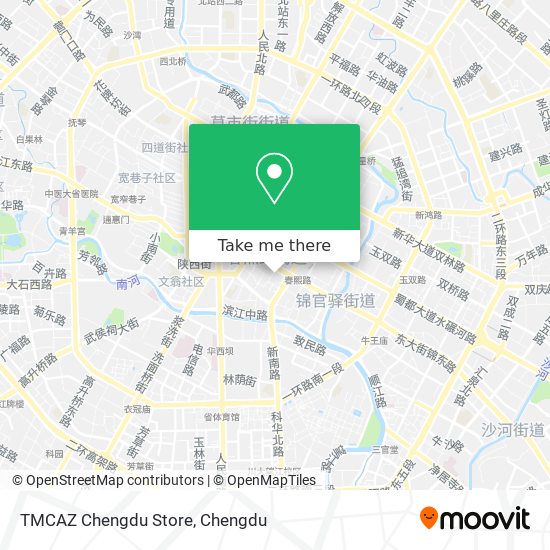 TMCAZ Chengdu Store map