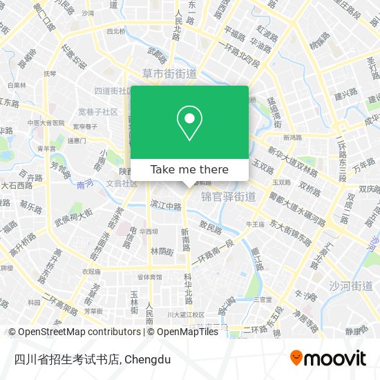 四川省招生考试书店 map