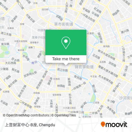 上普财富中心-B座 map