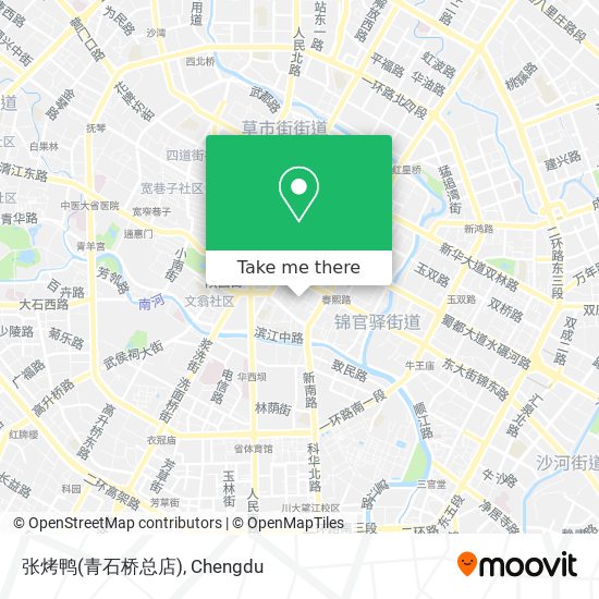 张烤鸭(青石桥总店) map