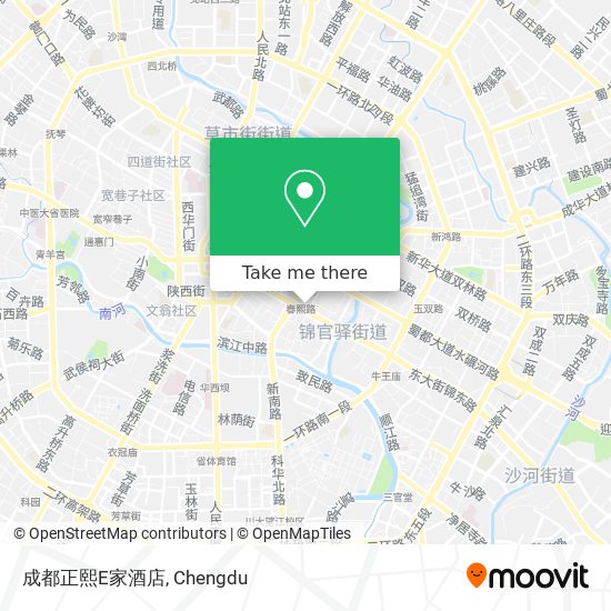 成都正熙E家酒店 map