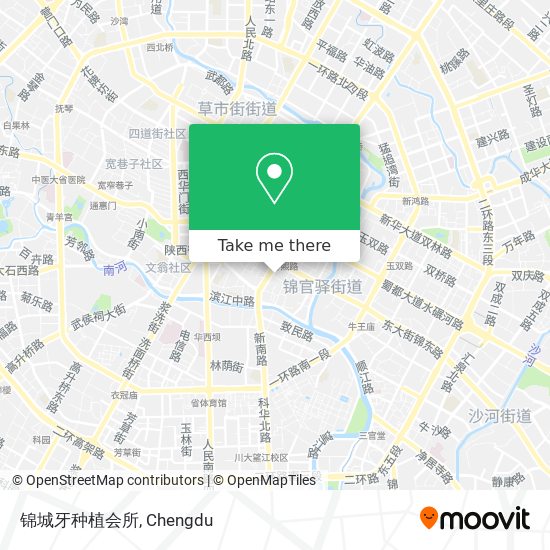 锦城牙种植会所 map