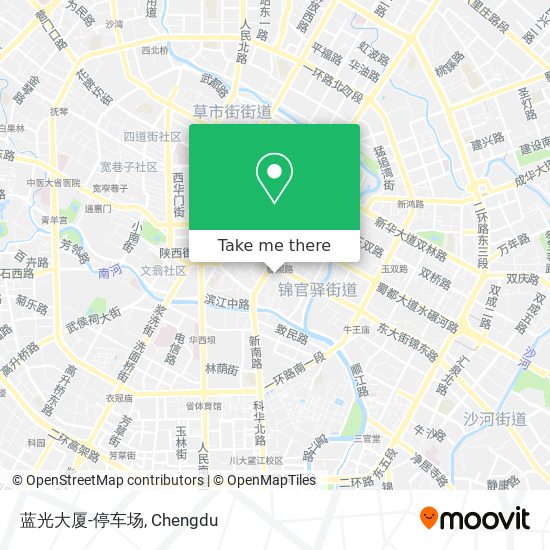 蓝光大厦-停车场 map