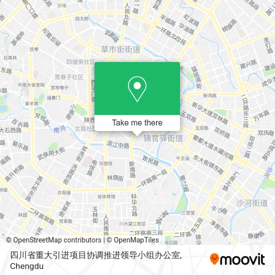 四川省重大引进项目协调推进领导小组办公室 map