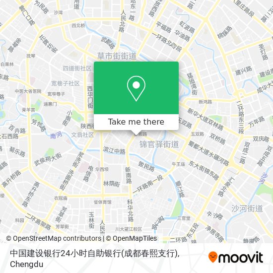 中国建设银行24小时自助银行(成都春熙支行) map