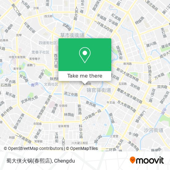 蜀大侠火锅(春熙店) map