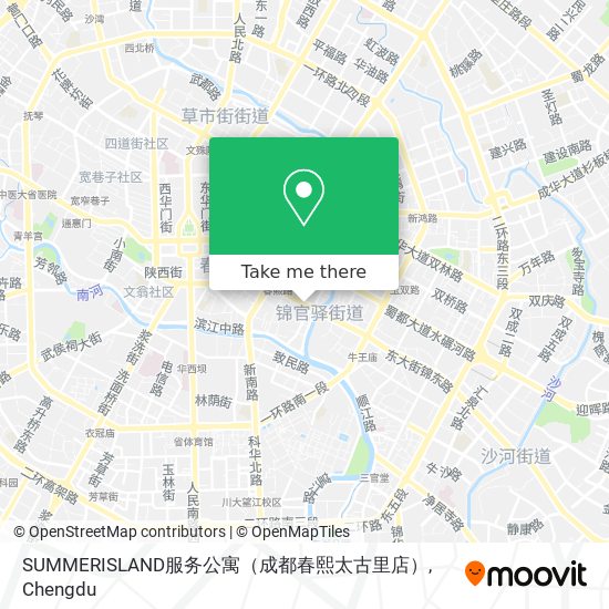 SUMMERISLAND服务公寓（成都春熙太古里店） map