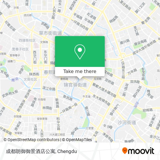 成都朗御御景酒店公寓 map