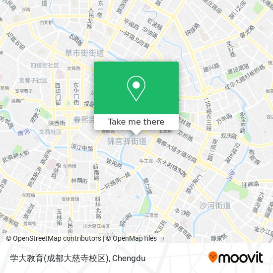 学大教育(成都大慈寺校区) map