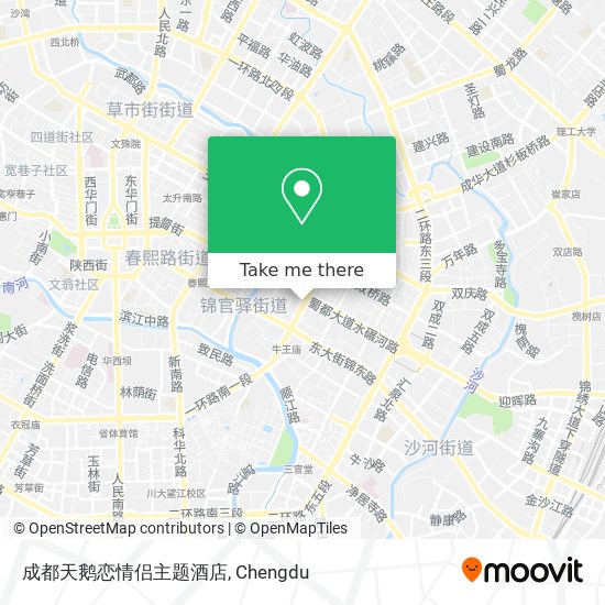 成都天鹅恋情侣主题酒店 map