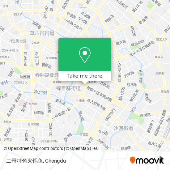 二哥特色火锅鱼 map