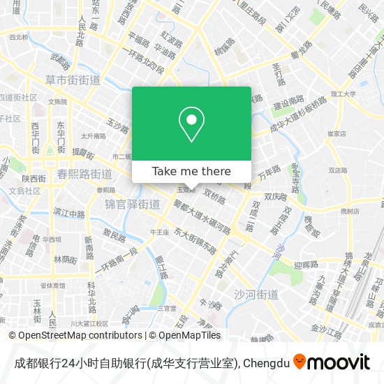 成都银行24小时自助银行(成华支行营业室) map