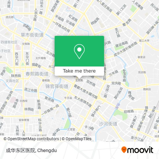 成华东区医院 map