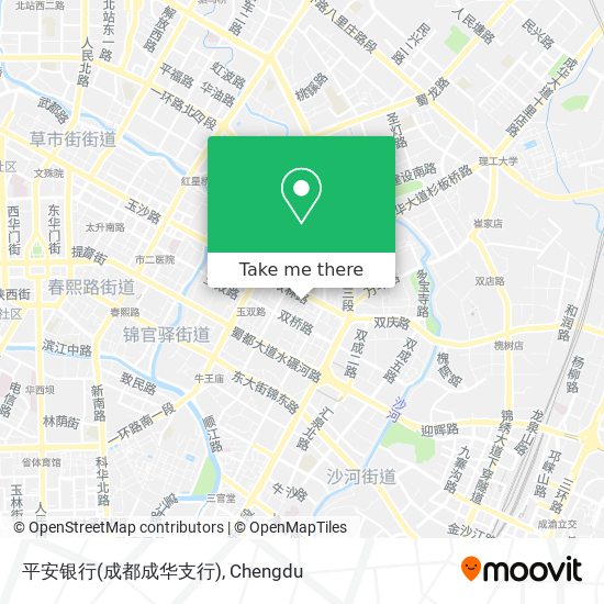 平安银行(成都成华支行) map