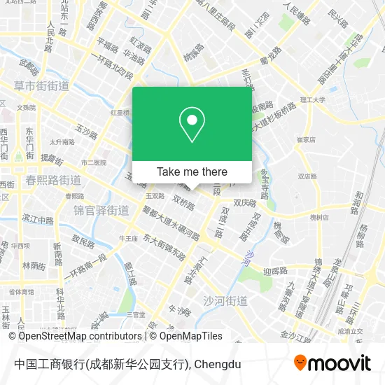 中国工商银行(成都新华公园支行) map