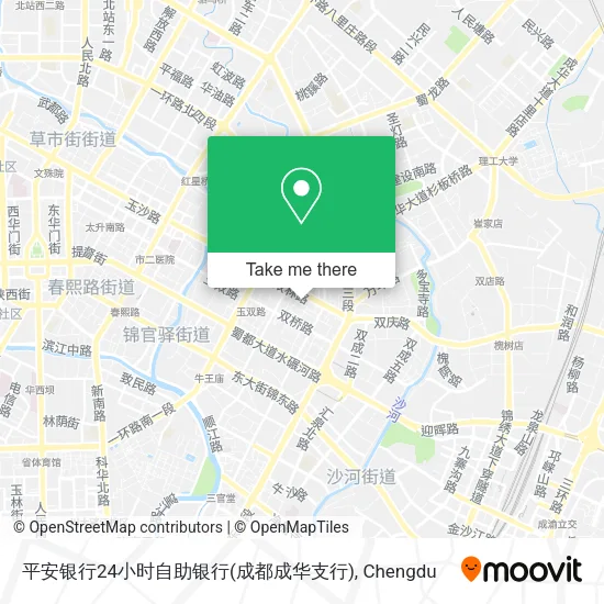 平安银行24小时自助银行(成都成华支行) map