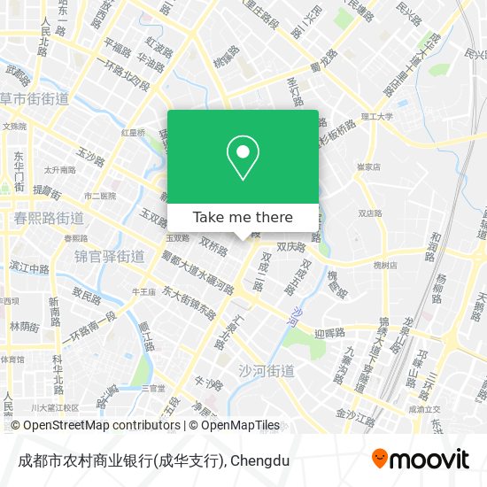 成都市农村商业银行(成华支行) map