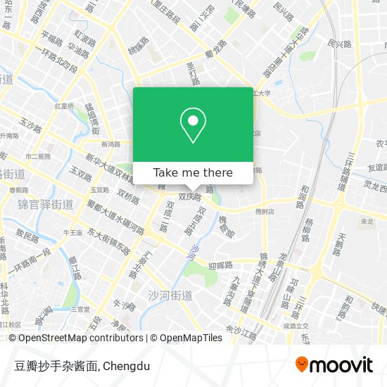 豆瓣抄手杂酱面 map