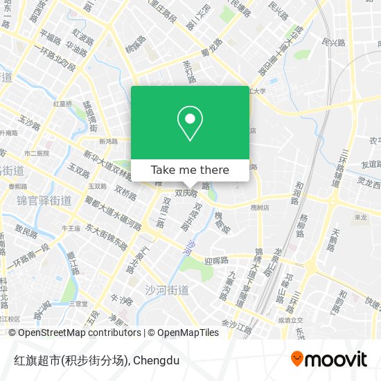 红旗超市(积步街分场) map